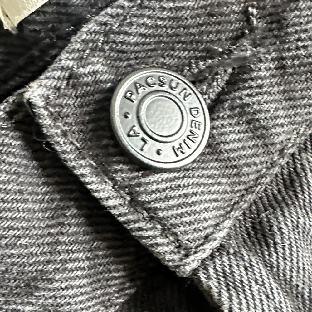 PacSun Charcoal Denim Pants - Picture 3 of 9